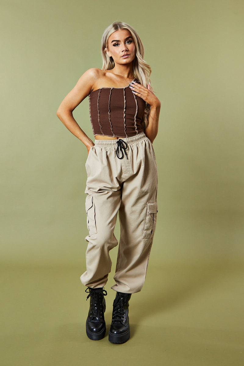 Baggy Cuffed Cargo Trousers