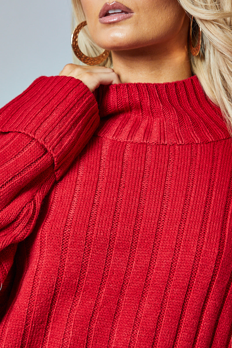 Knit High Neck Jumper